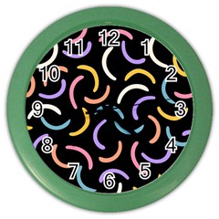 Abstract Pattern Wallpaper Color Wall Clock