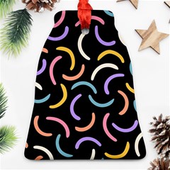 Abstract Pattern Wallpaper Bell Ornament (two Sides)