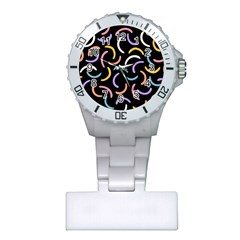 Abstract Pattern Wallpaper Plastic Nurses Watch