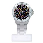 Abstract Pattern Wallpaper Plastic Nurses Watch Front