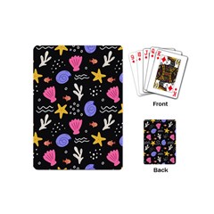 Sea Shells Pattern Wallpaper Fish Playing Cards Single Design (mini)