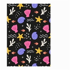 Sea Shells Pattern Wallpaper Fish Small Garden Flag (two Sides)