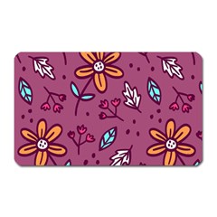 Flowers Petals Leaves Foliage Magnet (rectangular)