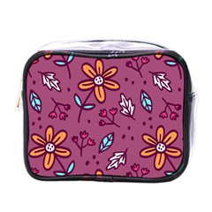 Flowers Petals Leaves Foliage Mini Toiletries Bag (one Side)