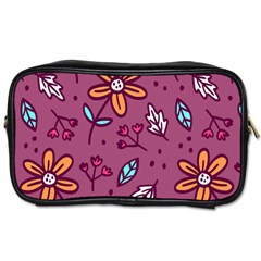 Flowers Petals Leaves Foliage Toiletries Bag (two Sides)