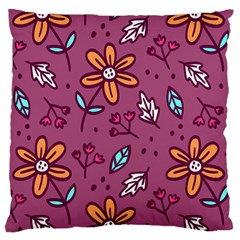 Flowers Petals Leaves Foliage Standard Premium Plush Fleece Cushion Case (one Side)