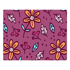 Flowers Petals Leaves Foliage Premium Plush Fleece Blanket (large)