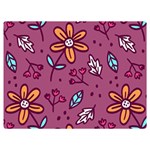 Flowers Petals Leaves Foliage Premium Plush Fleece Blanket (Extra Small) 40 x30  Blanket Front