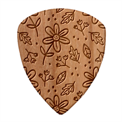 Flowers Petals Leaves Foliage Wood Guitar Pick (set Of 10)