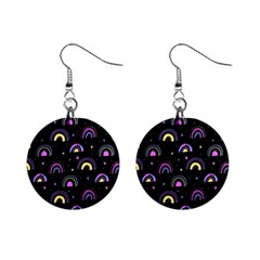 Wallpaper Pattern Rainbow Mini Button Earrings