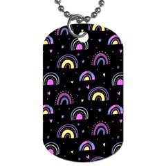 Wallpaper Pattern Rainbow Dog Tag (two Sides)