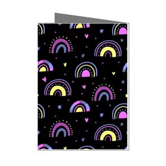 Wallpaper Pattern Rainbow Mini Greeting Cards (pkg Of 8)