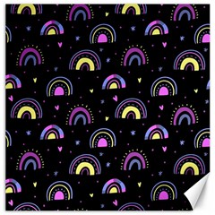 Wallpaper Pattern Rainbow Canvas 20  X 20  by Maspions