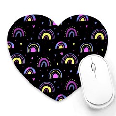 Wallpaper Pattern Rainbow Heart Mousepad