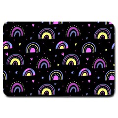 Wallpaper Pattern Rainbow Large Doormat