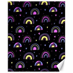 Wallpaper Pattern Rainbow Canvas 11  X 14 