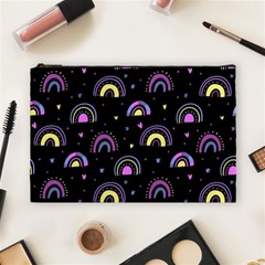 Wallpaper Pattern Rainbow Cosmetic Bag (large)