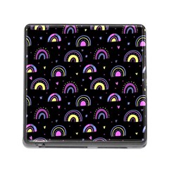 Wallpaper Pattern Rainbow Memory Card Reader (square 5 Slot) by Maspions