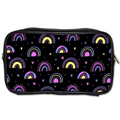 Wallpaper Pattern Rainbow Toiletries Bag (two Sides)