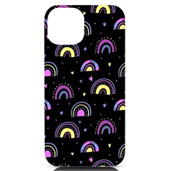 Wallpaper Pattern Rainbow Iphone 14 Black Uv Print Case