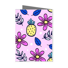 Flowers Petals Pineapples Fruit Mini Greeting Cards (pkg Of 8) by Maspions