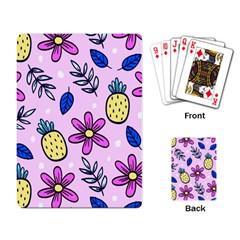 Flowers Petals Pineapples Fruit Playing Cards Single Design (rectangle)