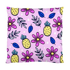 Flowers Petals Pineapples Fruit Standard Cushion Case (two Sides) by Maspions