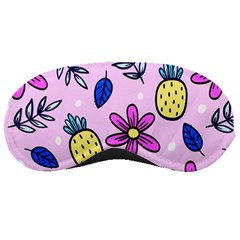 Flowers Petals Pineapples Fruit Sleep Mask by Maspions