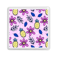 Flowers Petals Pineapples Fruit Memory Card Reader (square)