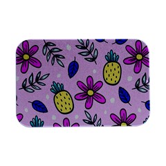 Flowers Petals Pineapples Fruit Open Lid Metal Box (silver)   by Maspions