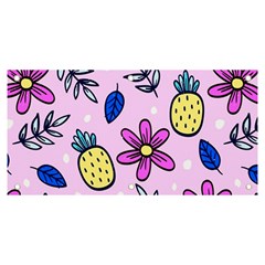 Flowers Petals Pineapples Fruit Banner And Sign 6  X 3 