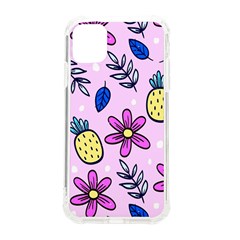 Flowers Petals Pineapples Fruit Iphone 11 Tpu Uv Print Case by Maspions