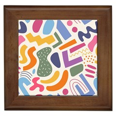 Abstract Pattern Background Framed Tile