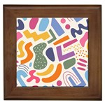 Abstract Pattern Background Framed Tile Front