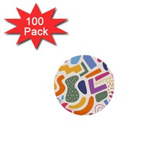 Abstract Pattern Background 1  Mini Buttons (100 Pack) 