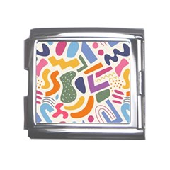 Abstract Pattern Background Mega Link Italian Charm (18mm) by Maspions