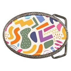 Abstract Pattern Background Belt Buckles