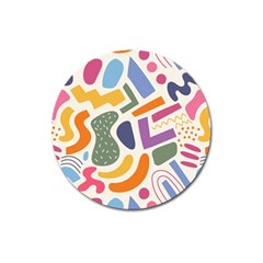 Abstract Pattern Background Magnet 3  (round)