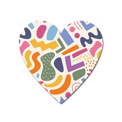 Abstract Pattern Background Heart Magnet