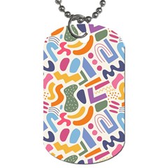 Abstract Pattern Background Dog Tag (two Sides)