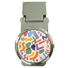 Abstract Pattern Background Money Clip Watches