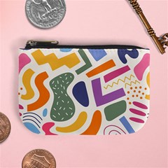 Abstract Pattern Background Mini Coin Purse