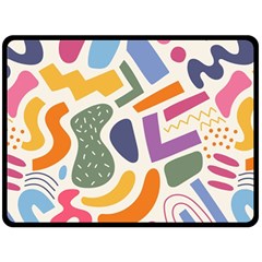 Abstract Pattern Background Two Sides Fleece Blanket (large)