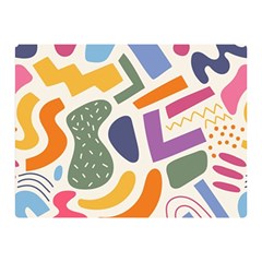 Abstract Pattern Background Two Sides Premium Plush Fleece Blanket (mini)