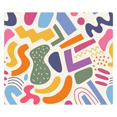 Abstract Pattern Background Two Sides Premium Plush Fleece Blanket (kids Size)