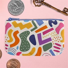 Abstract Pattern Background Large Coin Purse