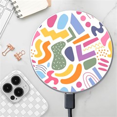 Abstract Pattern Background Wireless Fast Charger(white)