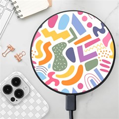 Abstract Pattern Background Wireless Fast Charger(black)