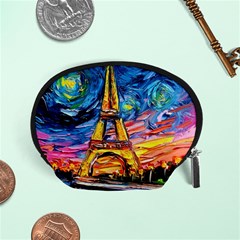 Eiffel Tower Starry Night Print Van Gogh Accessory Pouch (small)