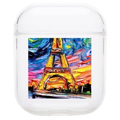 Eiffel Tower Starry Night Print Van Gogh Soft Tpu Airpods 1/2 Case by Maspions